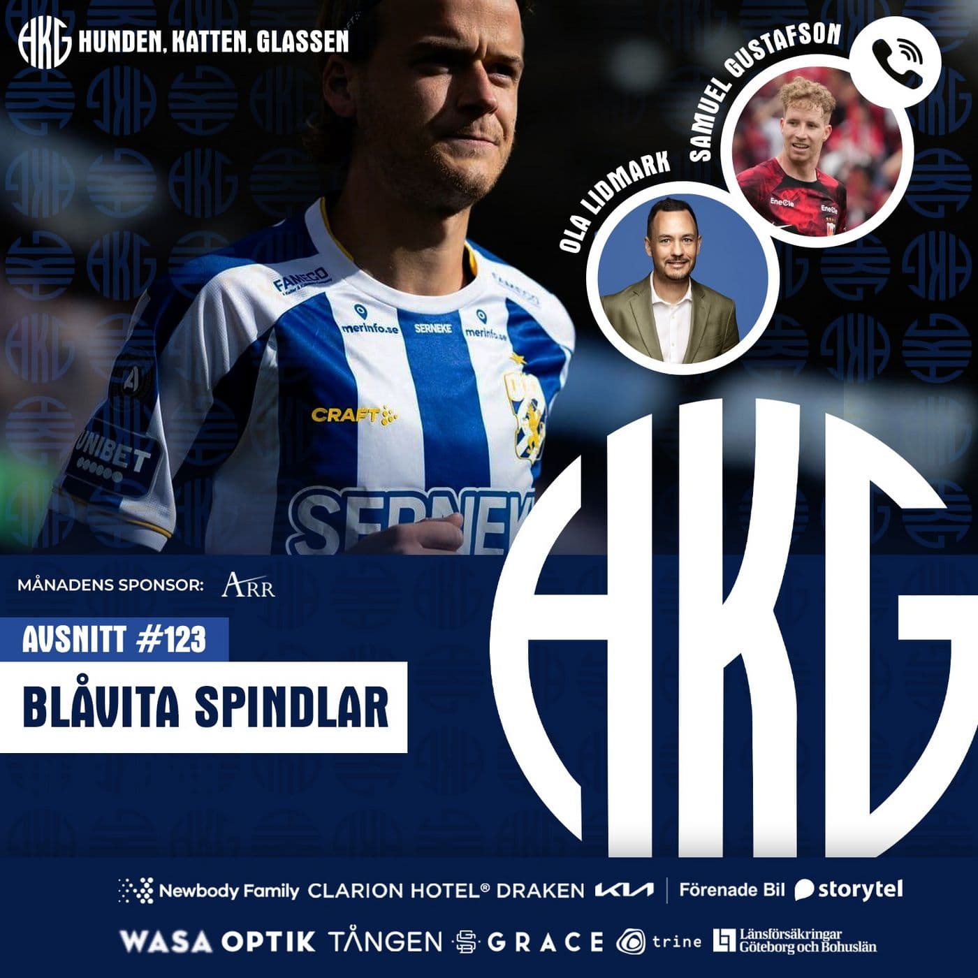 Blåvita spindlar! artwork
