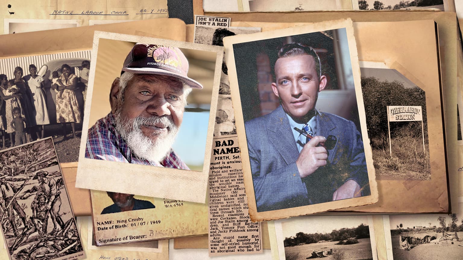 Hitler, Stalin and Shirley Temple lived in the Australian outback artwork