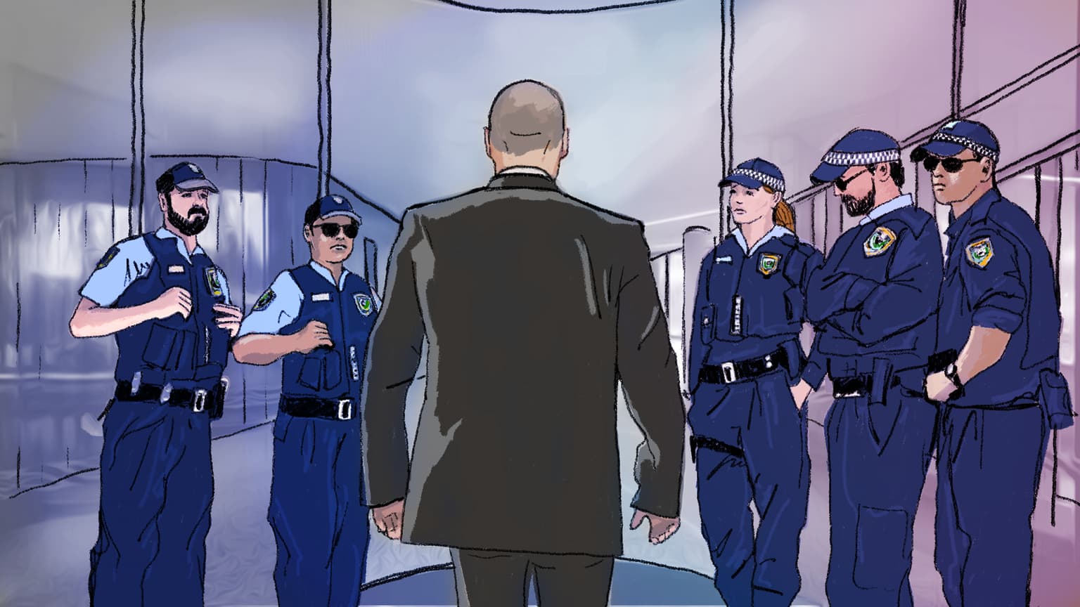 The cop accused of sharing a suspect's explicit video artwork