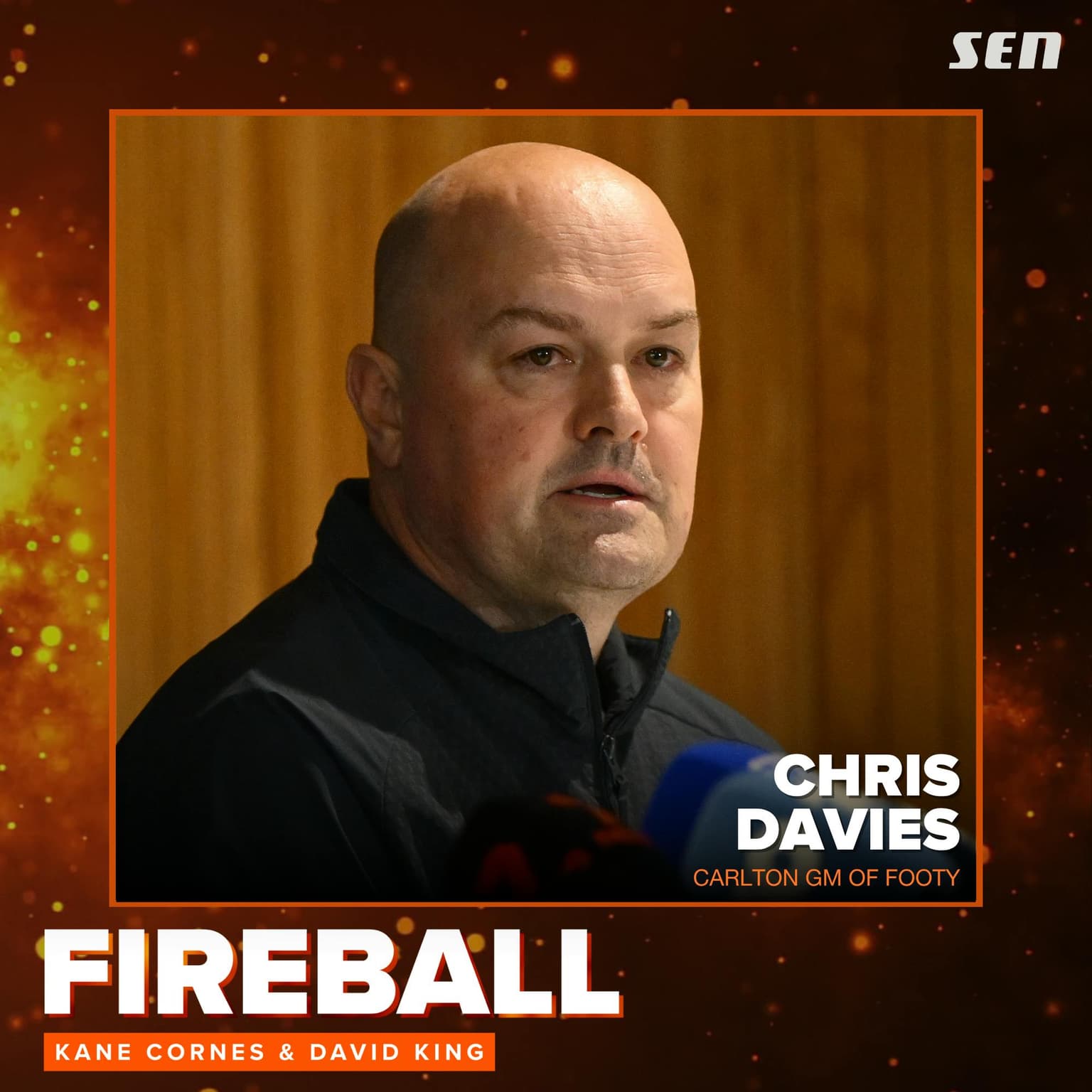 Carlton GM of Footy Chris Davies in the studio (29.05.26) artwork