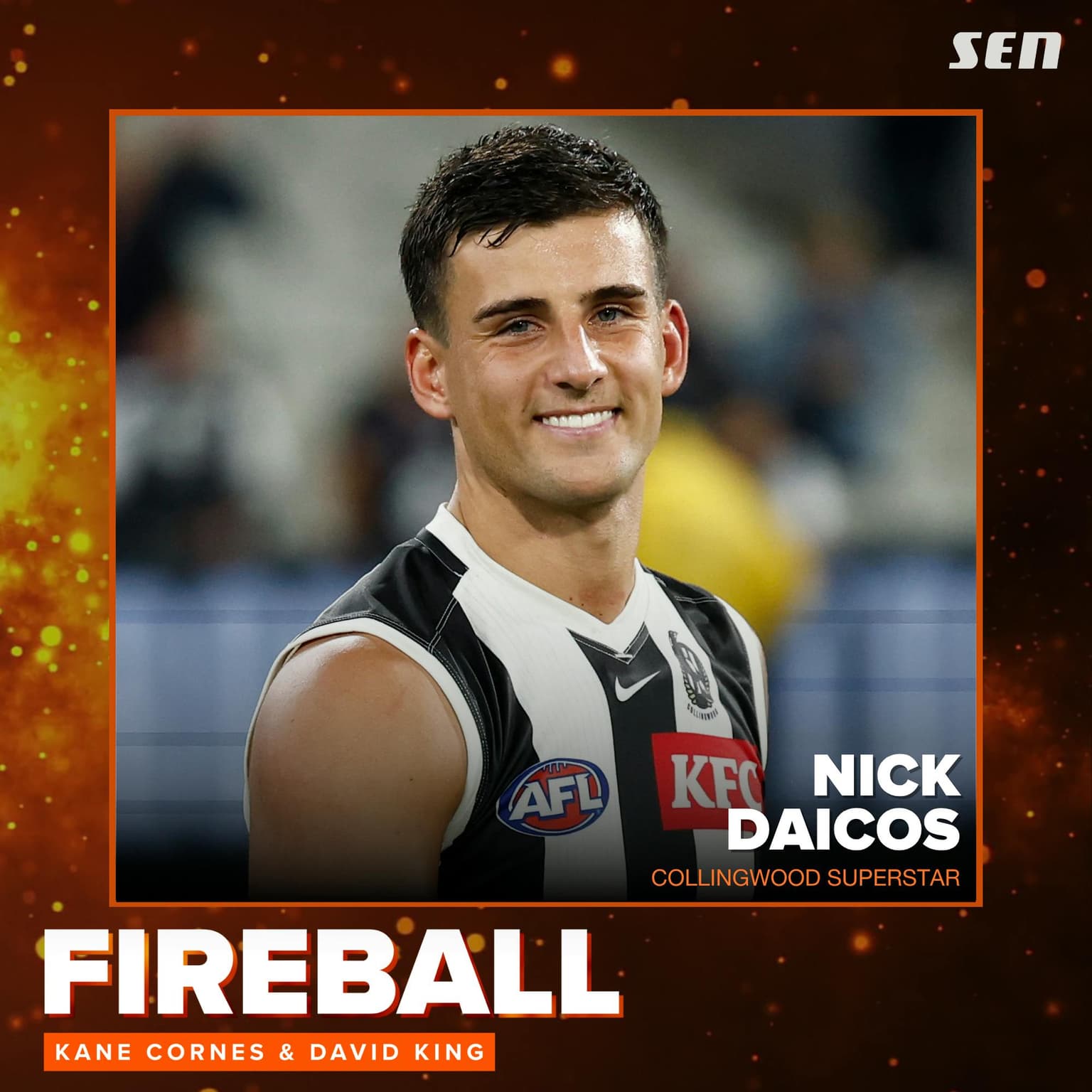 Collingwood superstar Nick Daicos (20.04.26) artwork