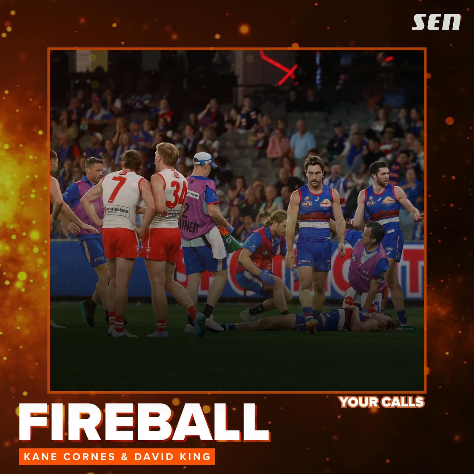 "I think they deserve a pat on the back." | Your calls on Bulldogs vs Sydney (24.04.26) artwork