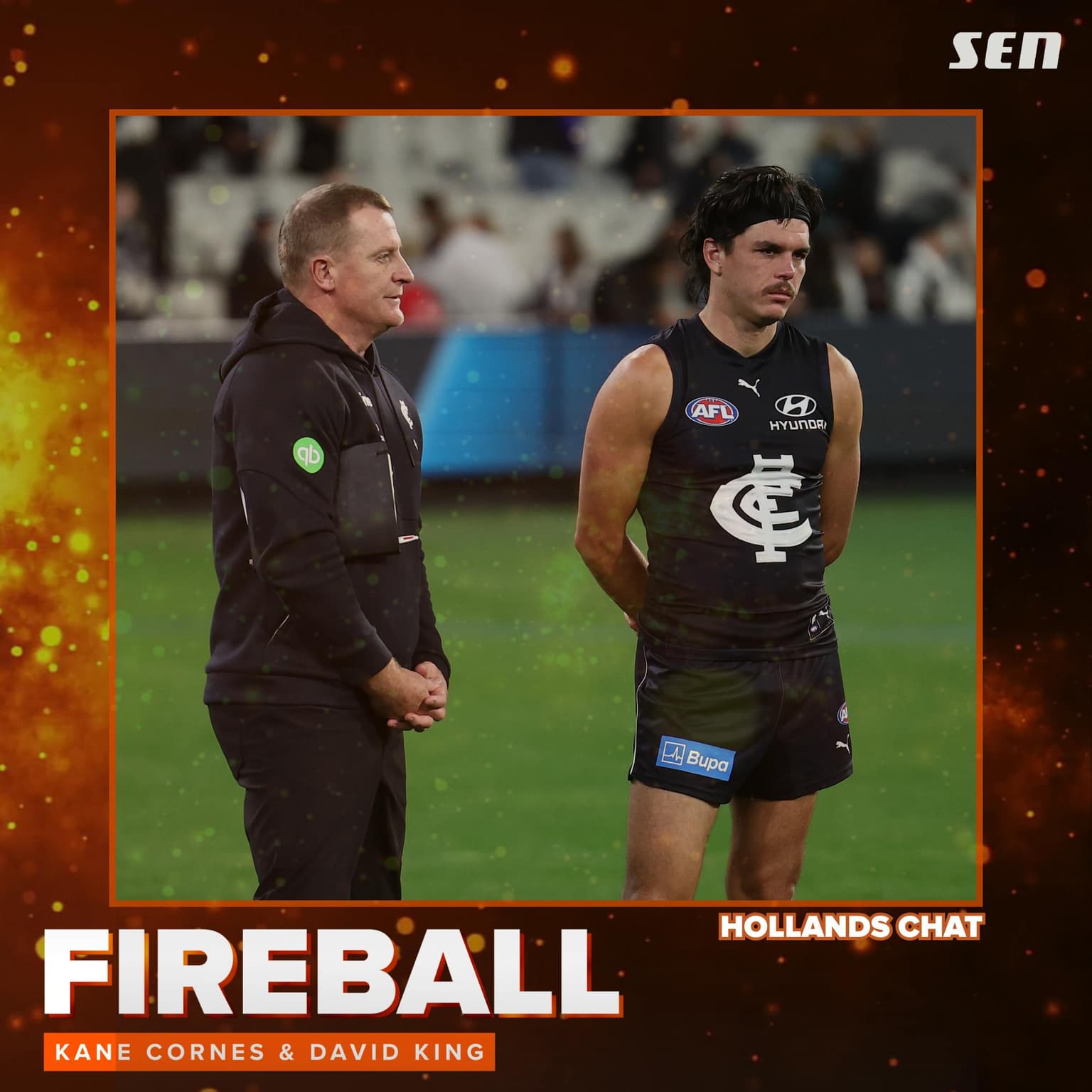 "I don't think we've ever seen anything like it." | Sam, Kane and Kingy on Elijah Hollands last night (17.04.26) artwork