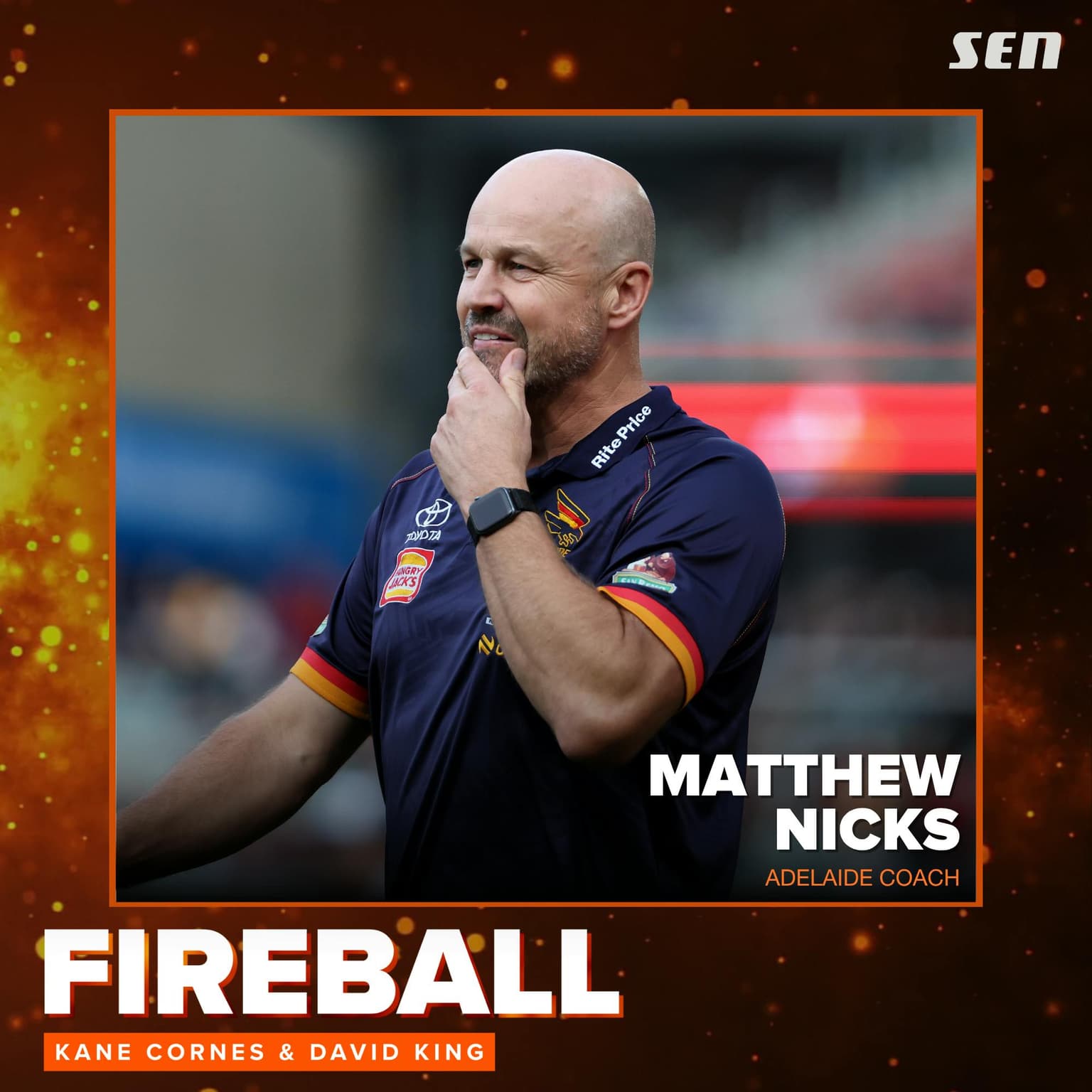 Adelaide coach Matthew Nicks (12.06.26) artwork