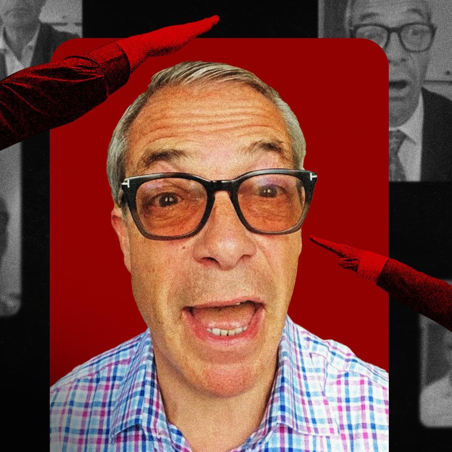 What Nigel Farage will say for money artwork