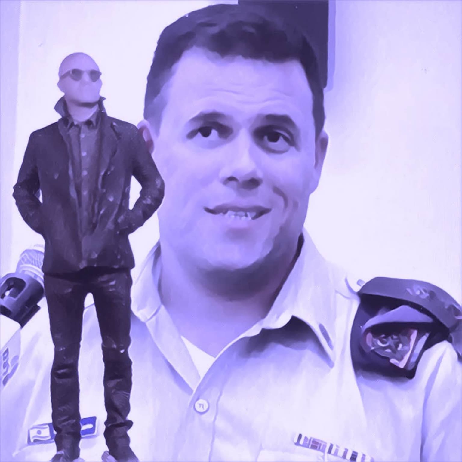 Lieutenant Colonel Jonathan Conricus of IDF on Hamas terror artwork