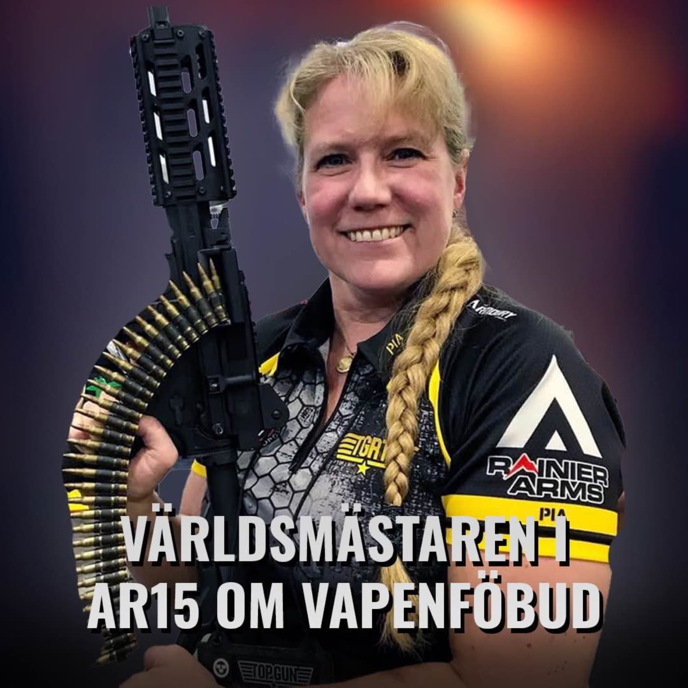 Världsmästare i AR 15 Pia Clerté artwork