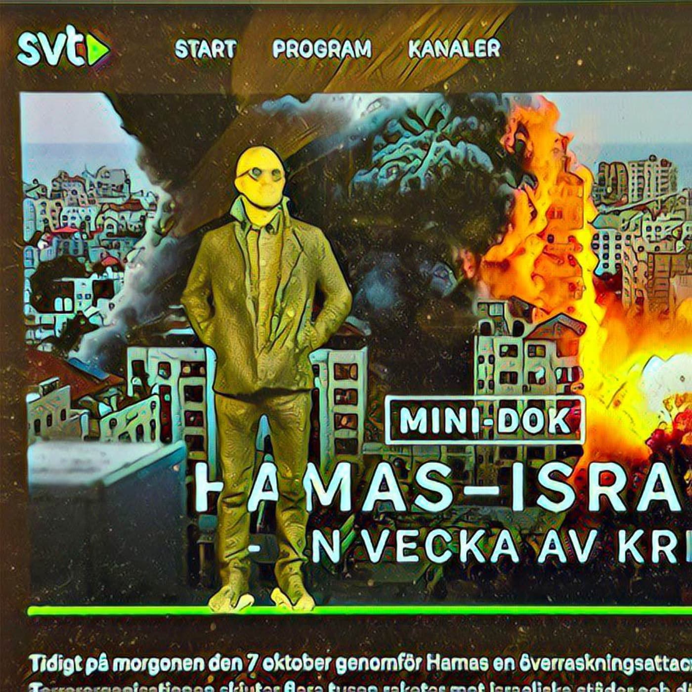 Hamas, SVT Play & Mörkrets hjärta artwork