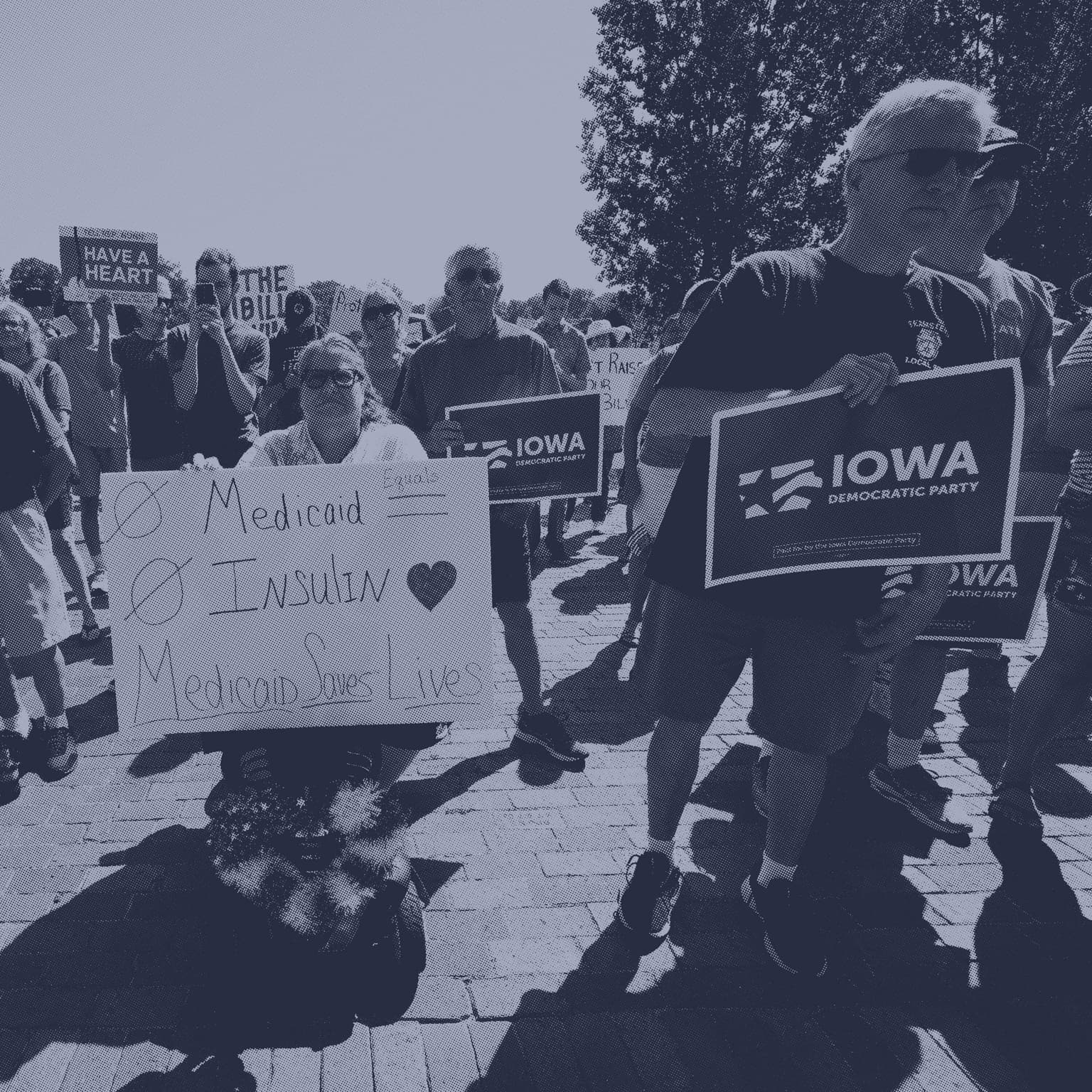 Democrats target working-class voters in Iowa and Montana artwork