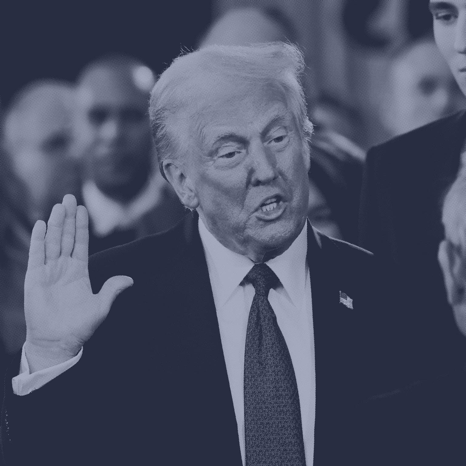 Trump's (second) first year artwork
