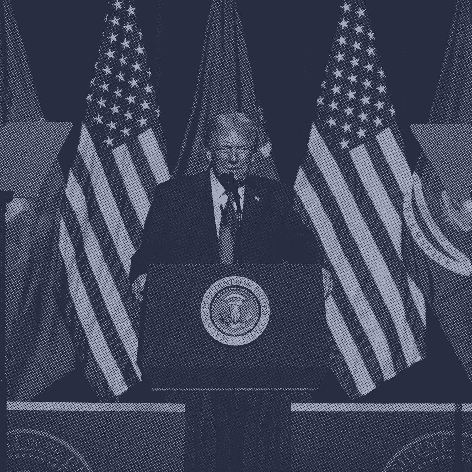 President Trump tries to refocus on the economy artwork