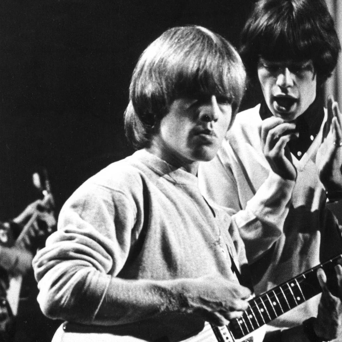 Brian Jones dog i hennes armar artwork