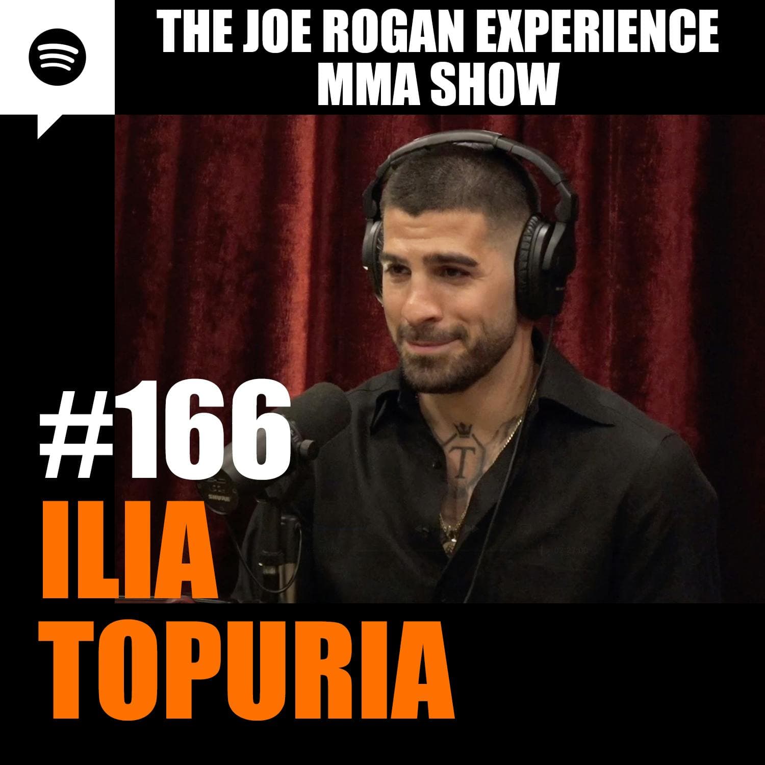JRE MMA Show #166 with Ilia Topuria artwork