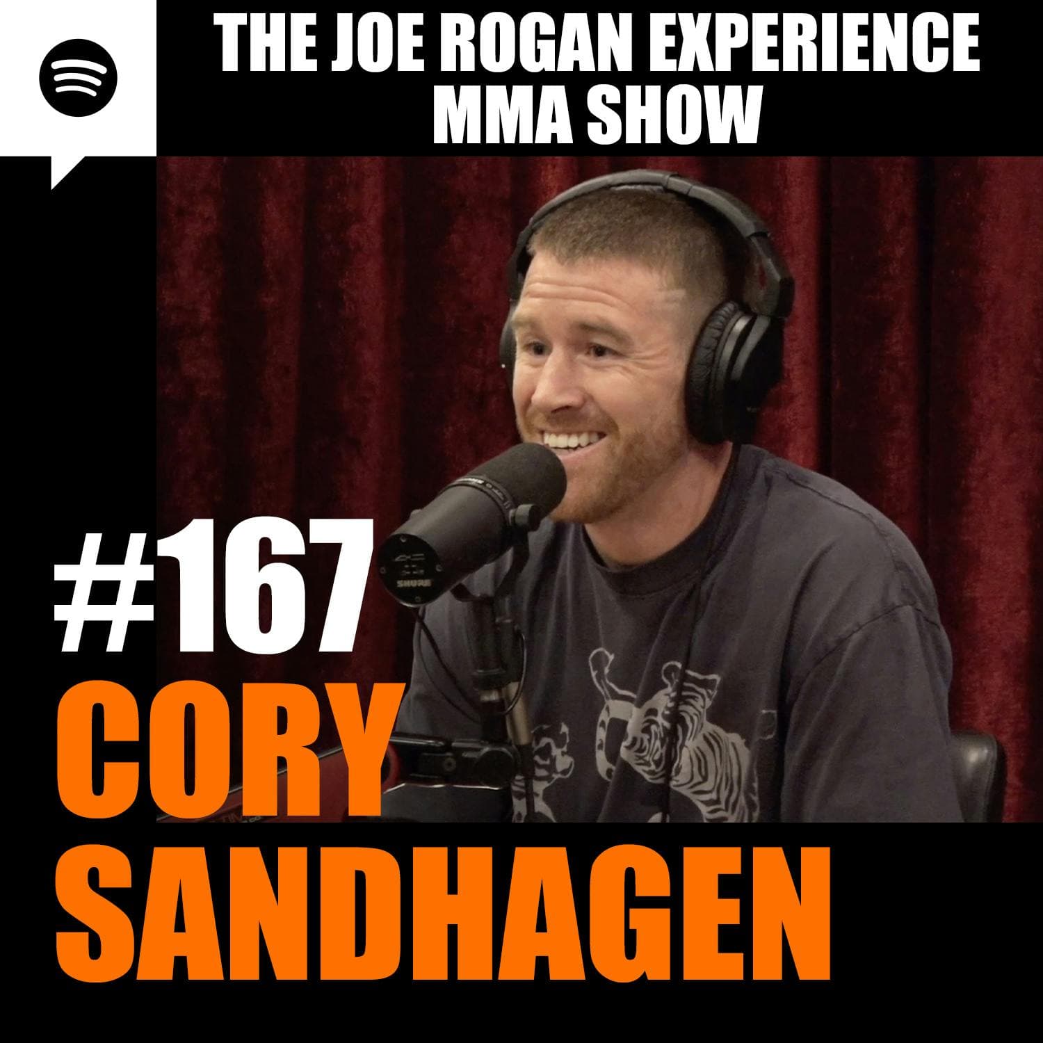 JRE MMA Show #167 with Cory Sandhagen artwork