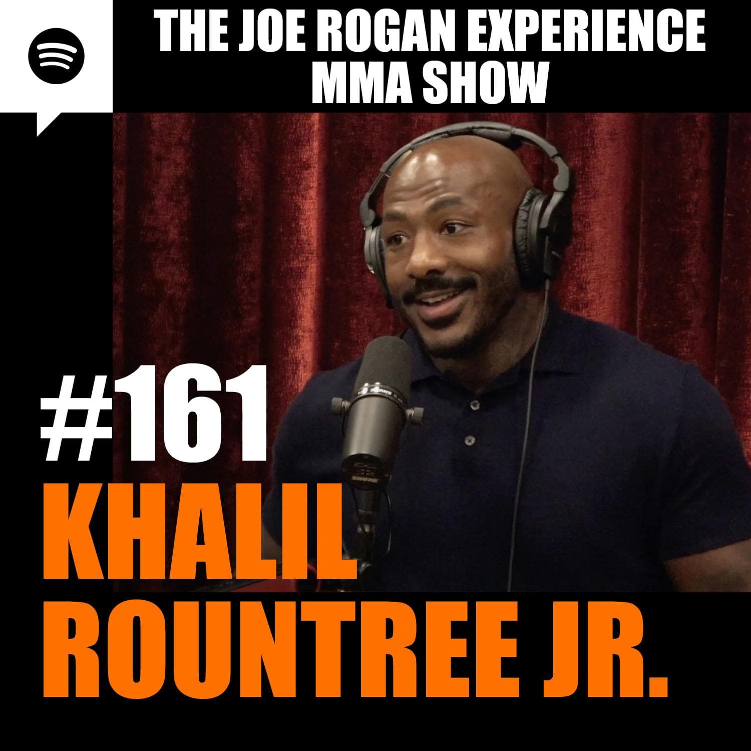 JRE MMA Show #161 with Khalil Rountree Jr. artwork