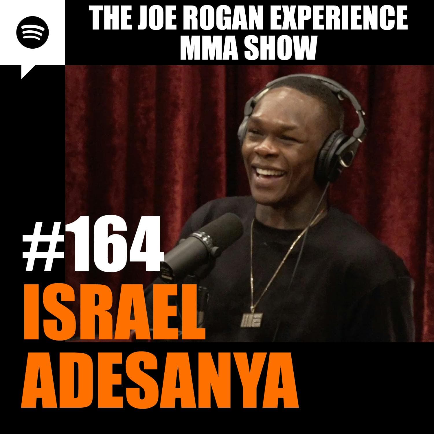 JRE MMA Show #164 with Israel Adesanya artwork