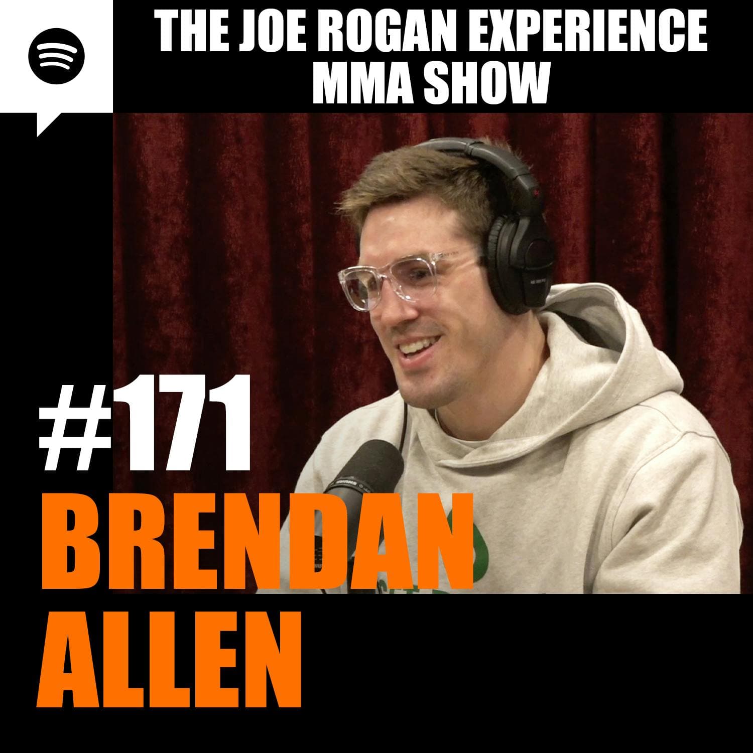 JRE MMA Show #171 with Brendan Allen artwork