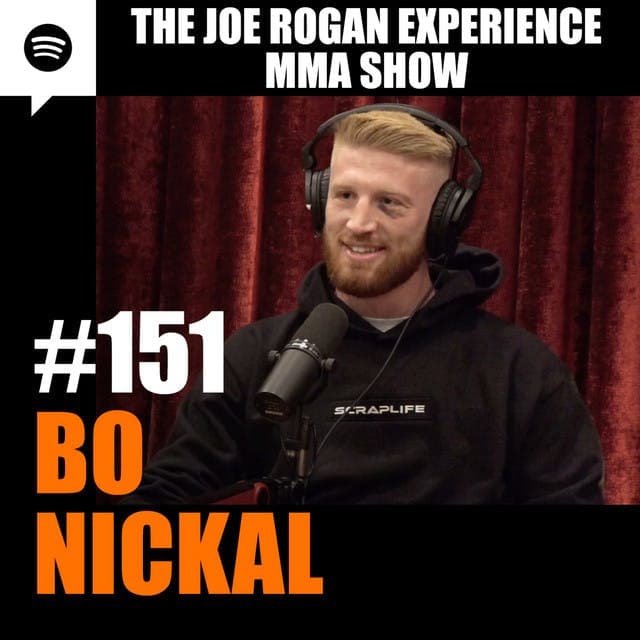 JRE MMA Show #151 with Bo Nickal artwork