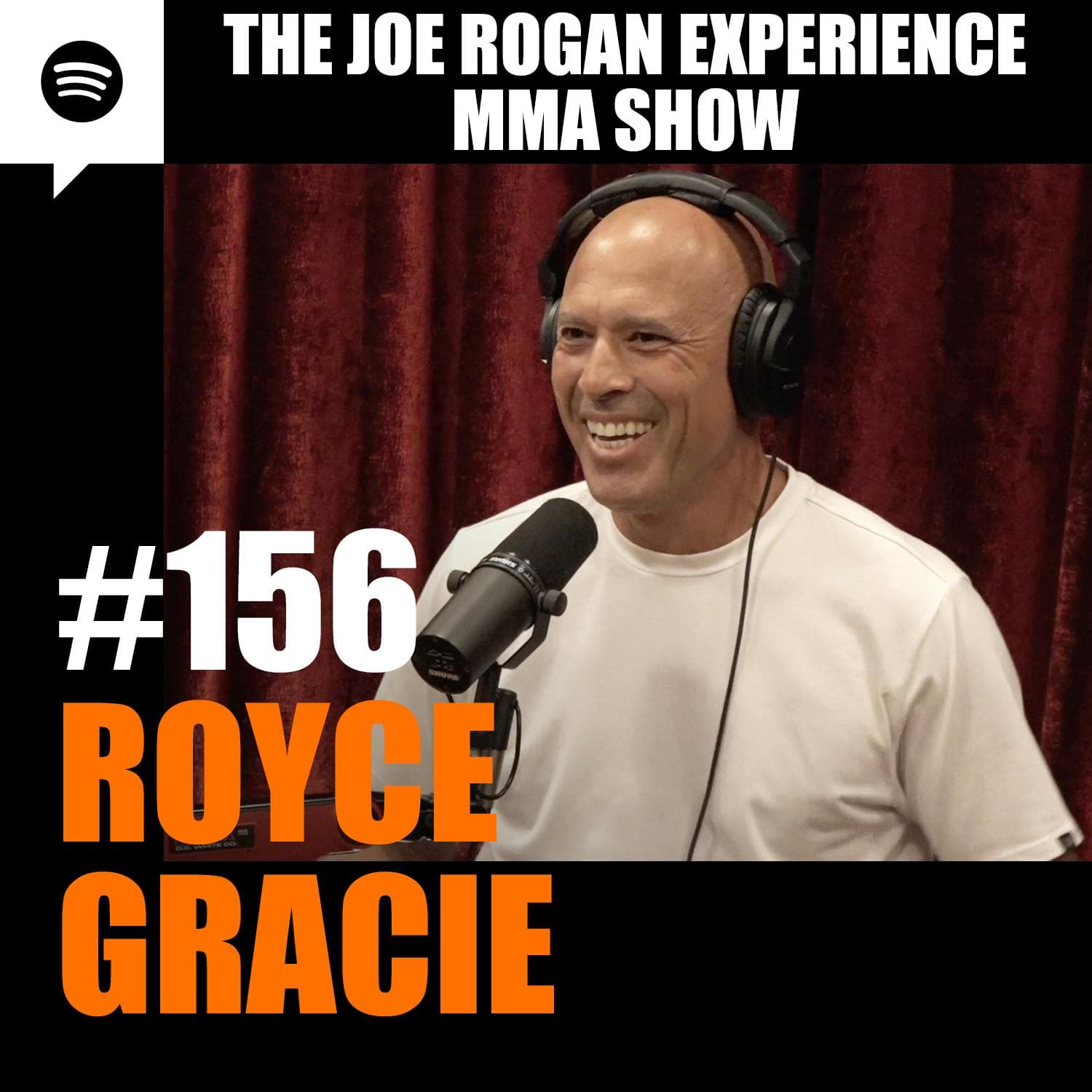 JRE MMA Show #156 with Royce Gracie artwork