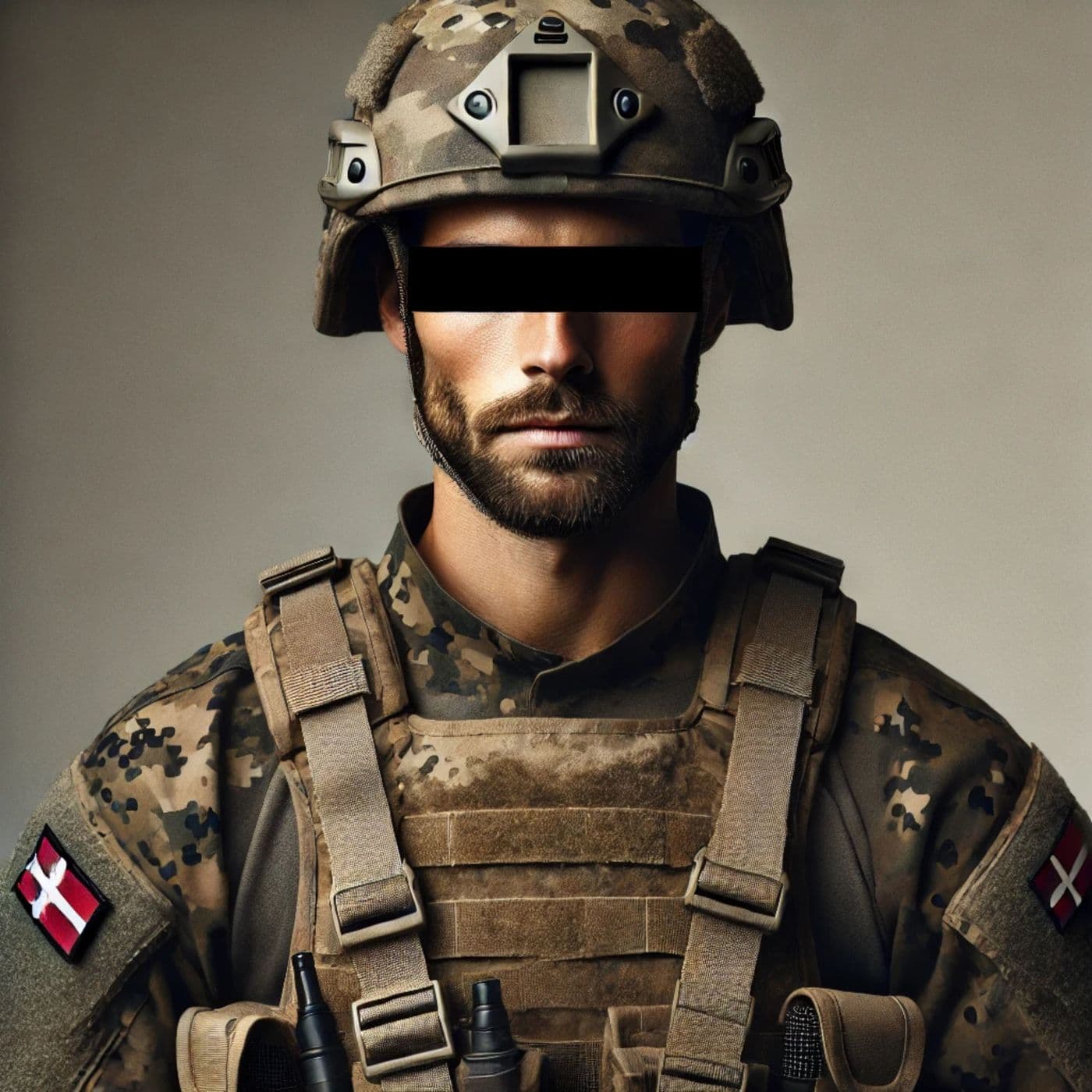 Veteranhistorier - Michael ".. da vi så kommer op på tagene, ser vi, at det er 12-13 årige børnesoldater der har skudt på os" artwork