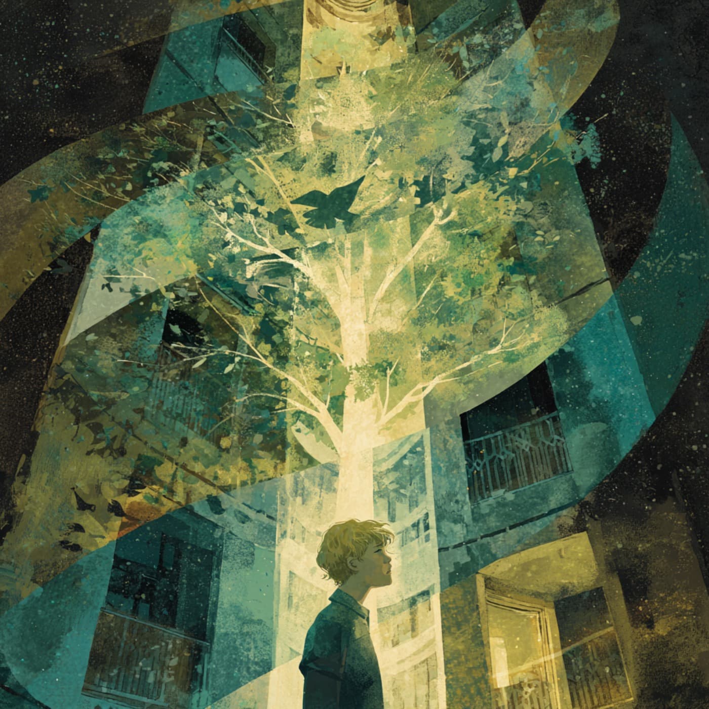 Fågeln i Spegelhissen artwork
