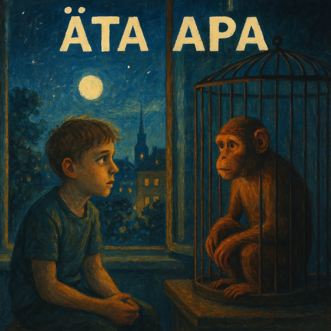 Äta Apa artwork