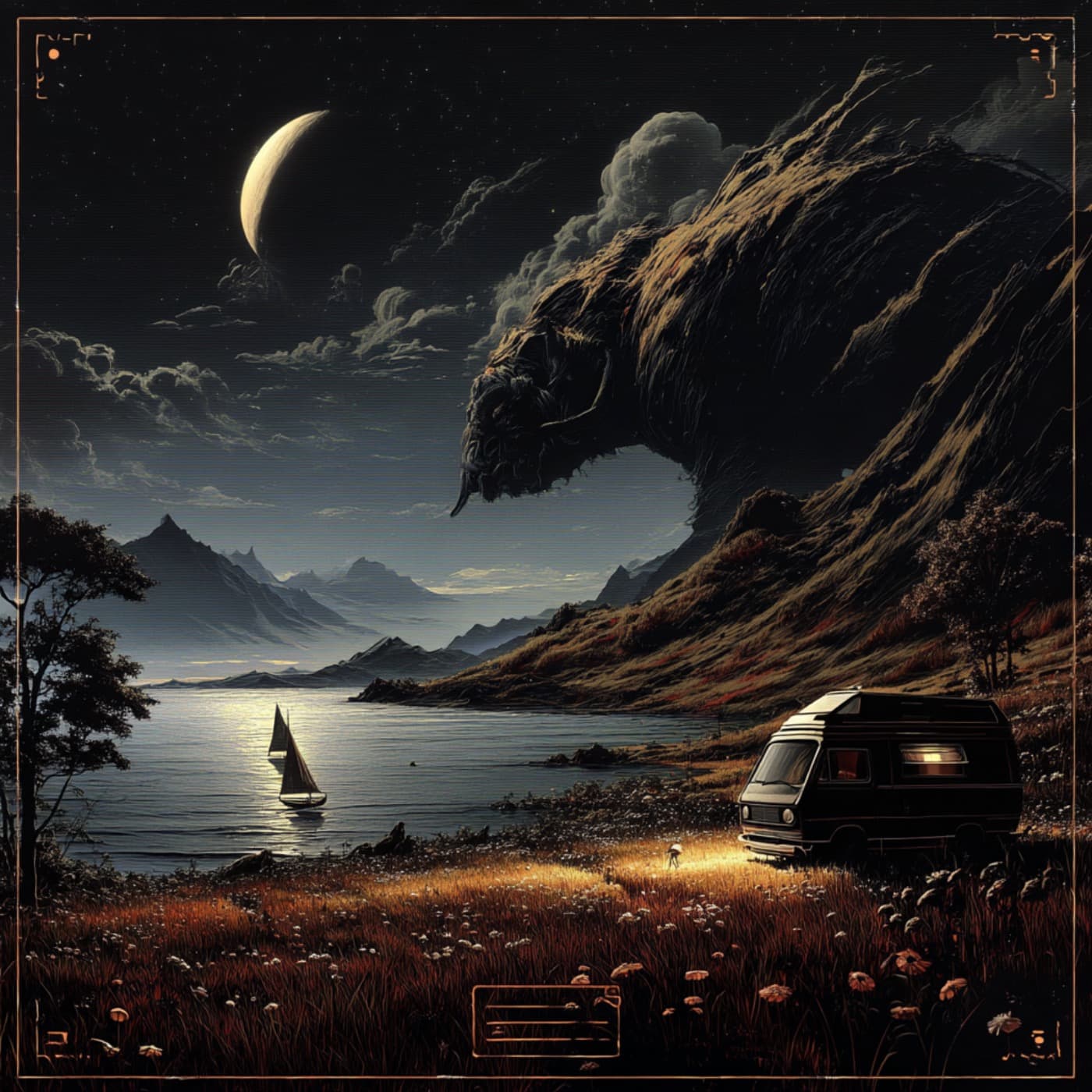 Gustav Vasa gråter i skogen artwork
