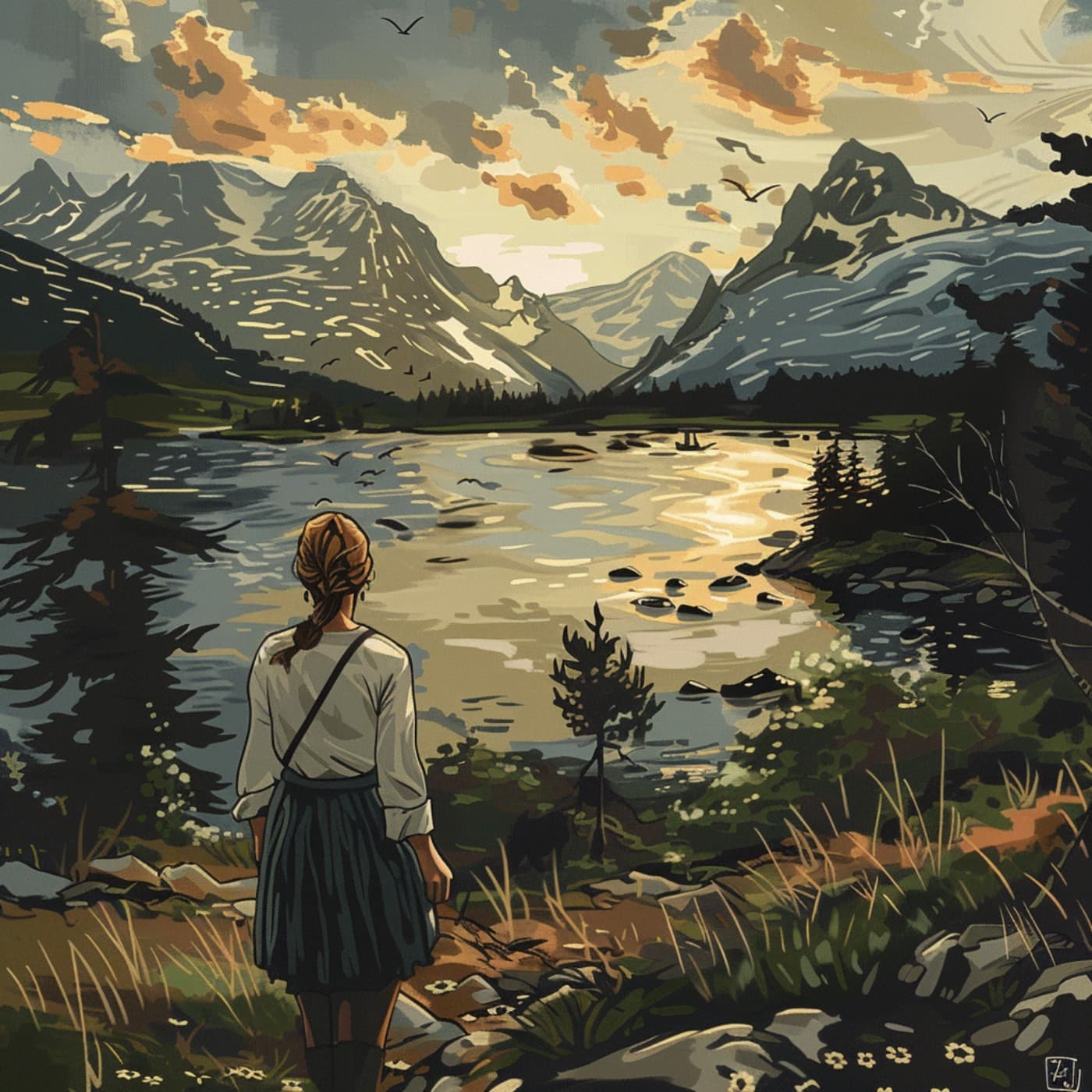 Här skulle man kunna leva, tänker hon artwork