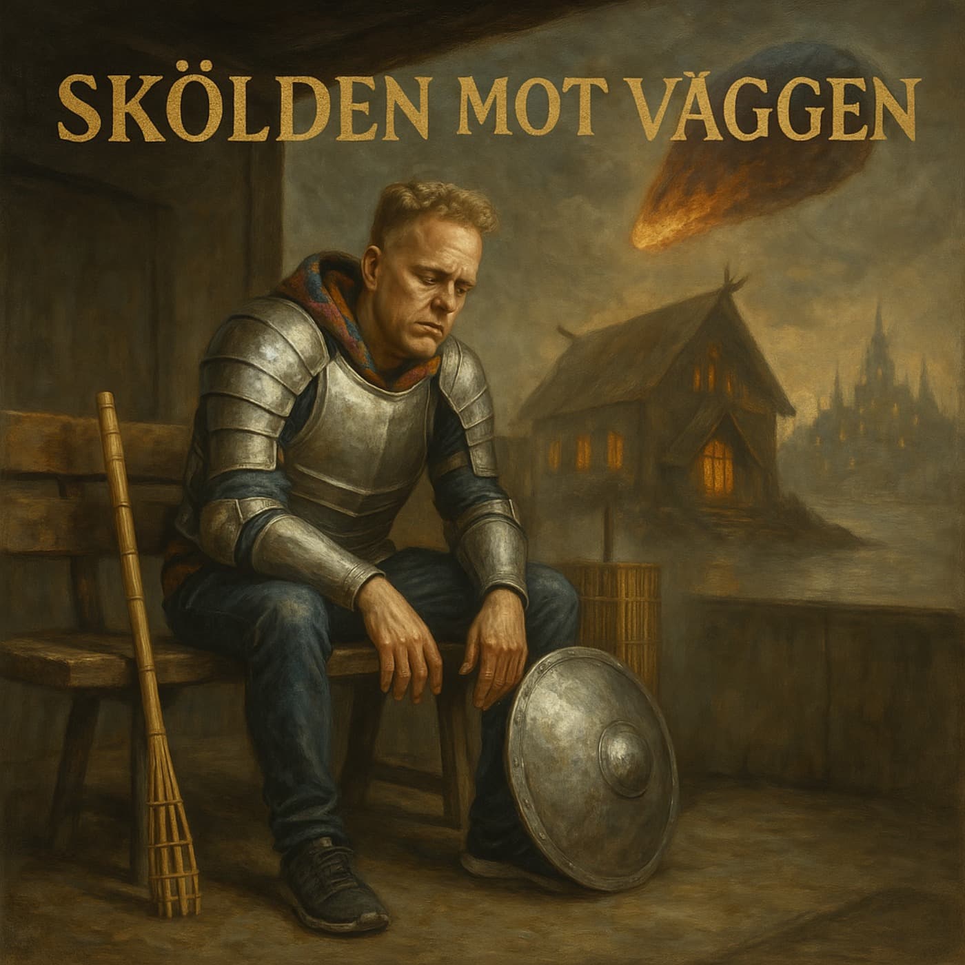 Skölden mot väggen artwork