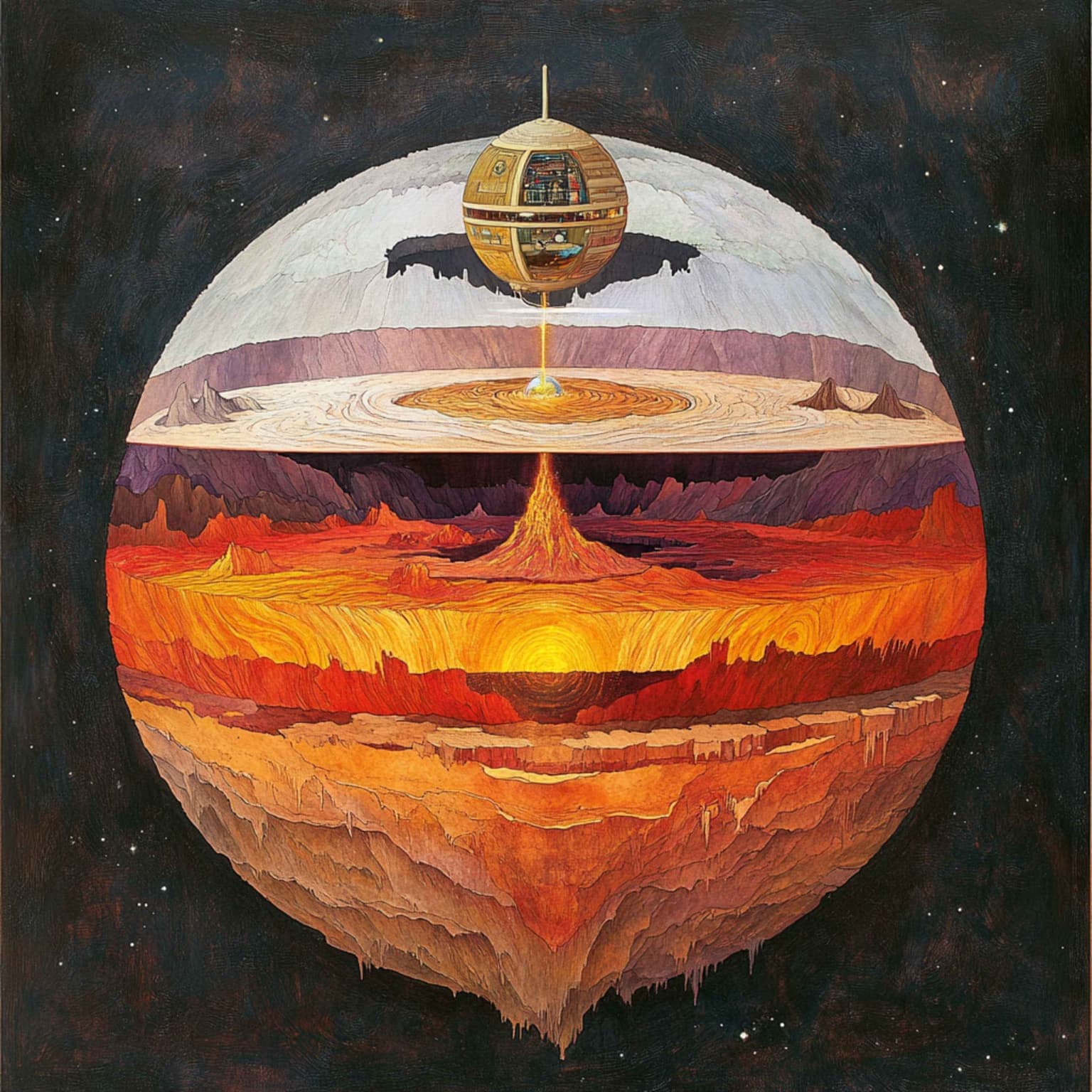 Resan till Jordens Medelpunkt artwork