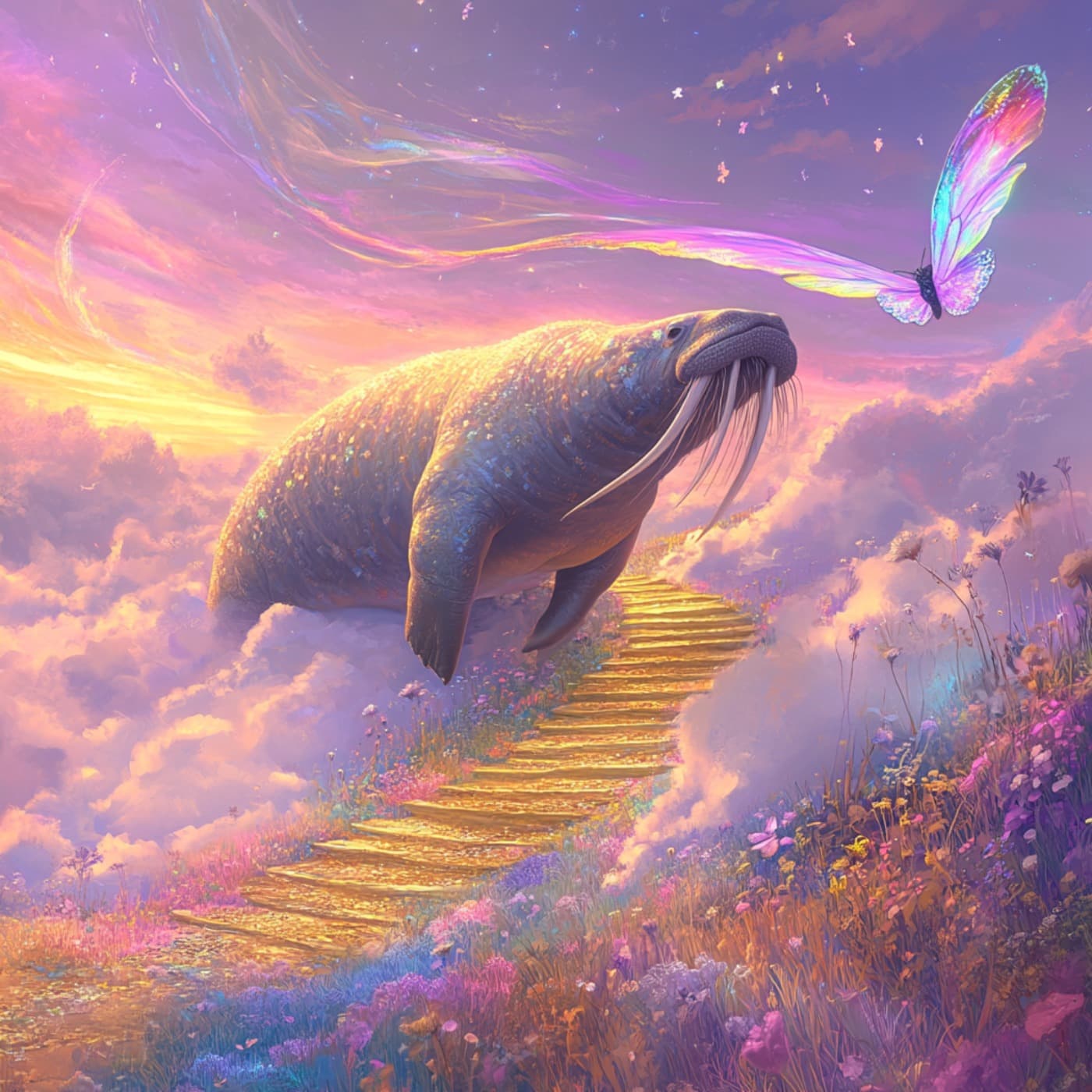 Världen är en humlas snurrande spiralöga artwork