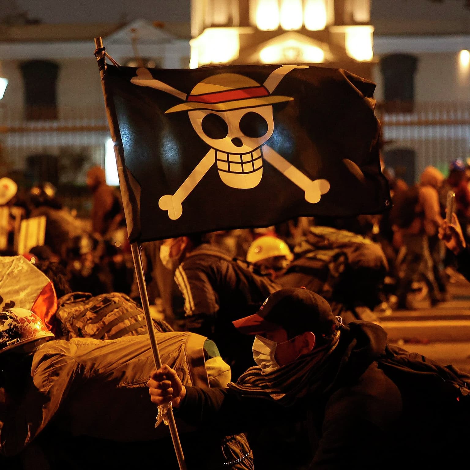 Piratflag og gader i brand verden over. Hvad vil Gen Z opnå med sine demonstrationer? artwork