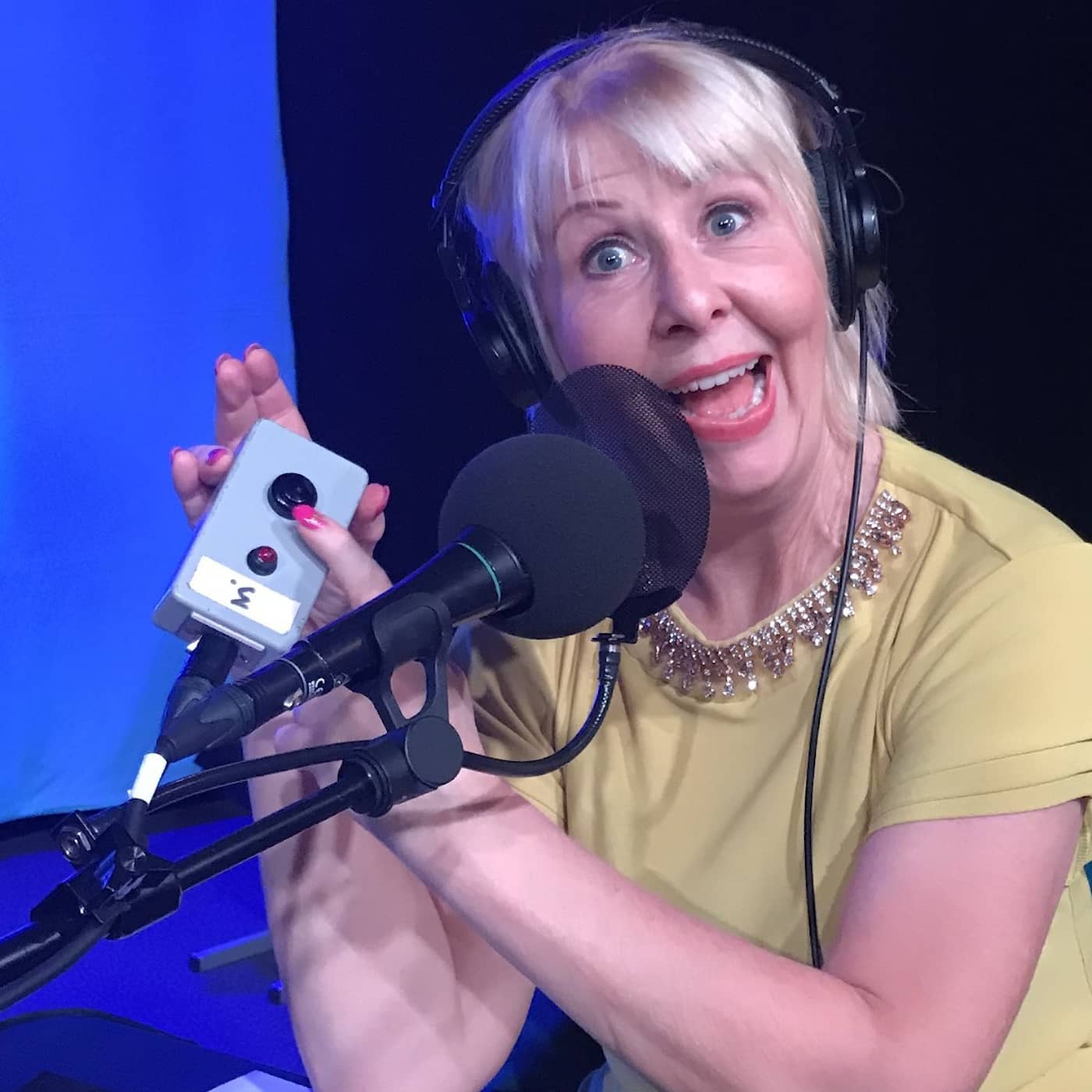 Pia Johansson fyndar på Christer Fuglesangs garageloppis artwork
