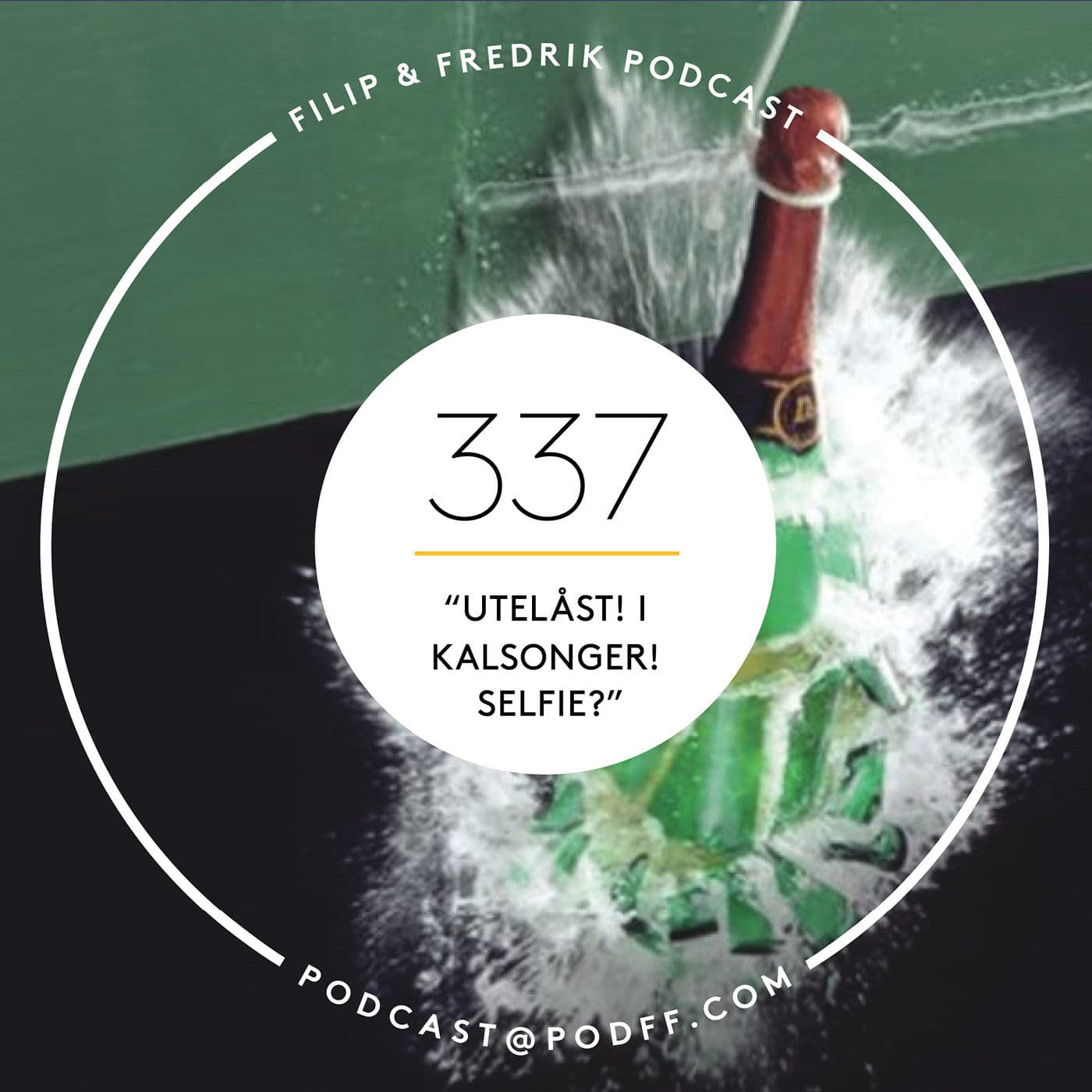 337. "Utelåst! I kalsonger! Selfie?" artwork