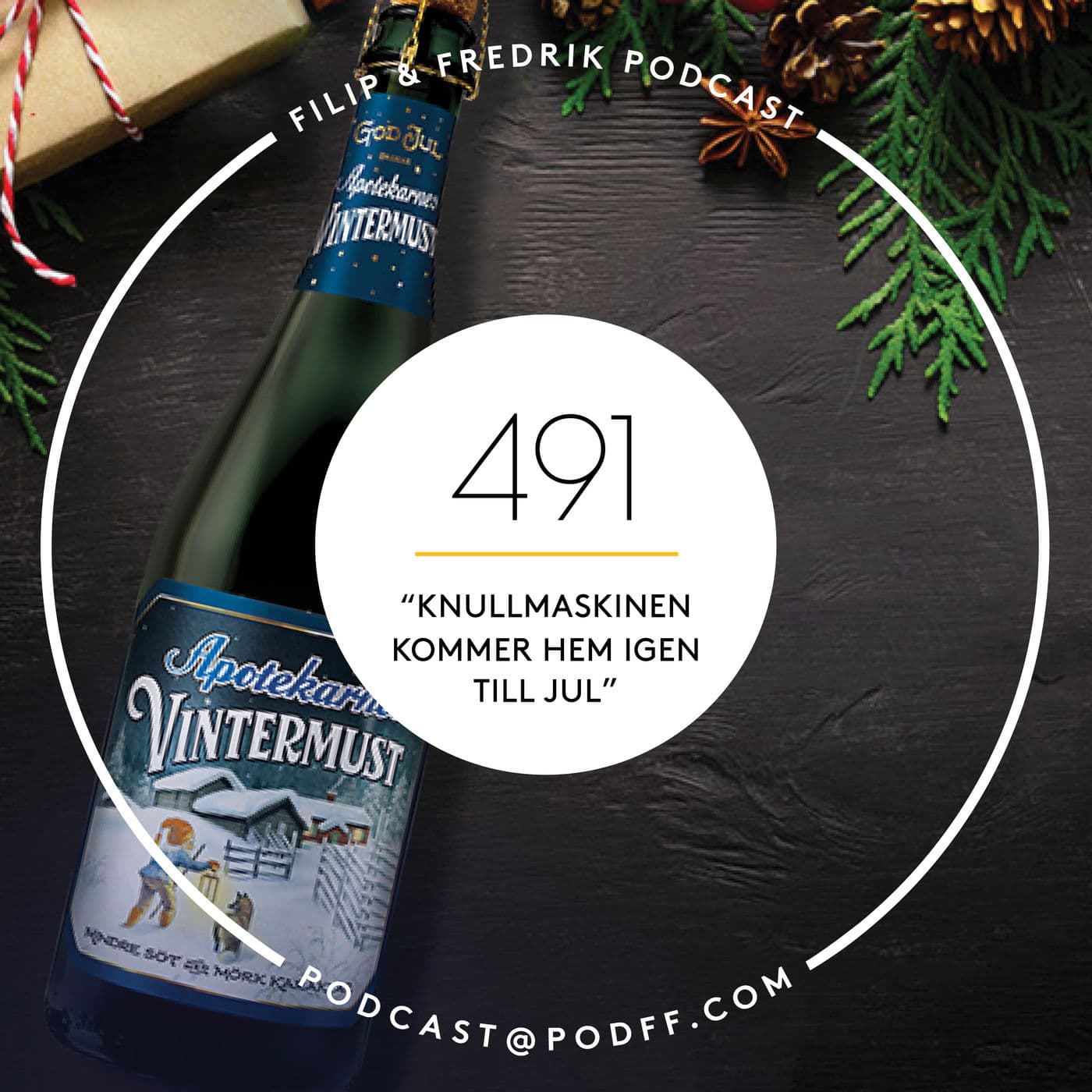 491. "Knullmaskinen kommer hem igen till jul" artwork