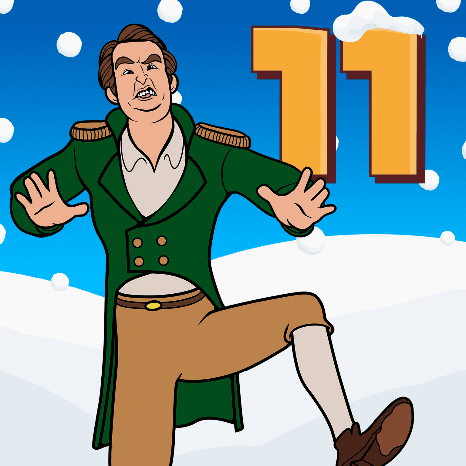 11: En julesweater med 8 ærmer artwork