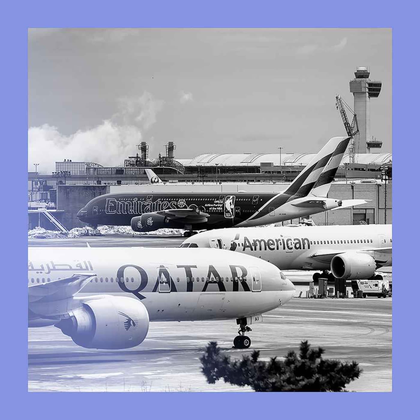 Flagging carriers: war shuffles the Gulf-airline flight deck artwork
