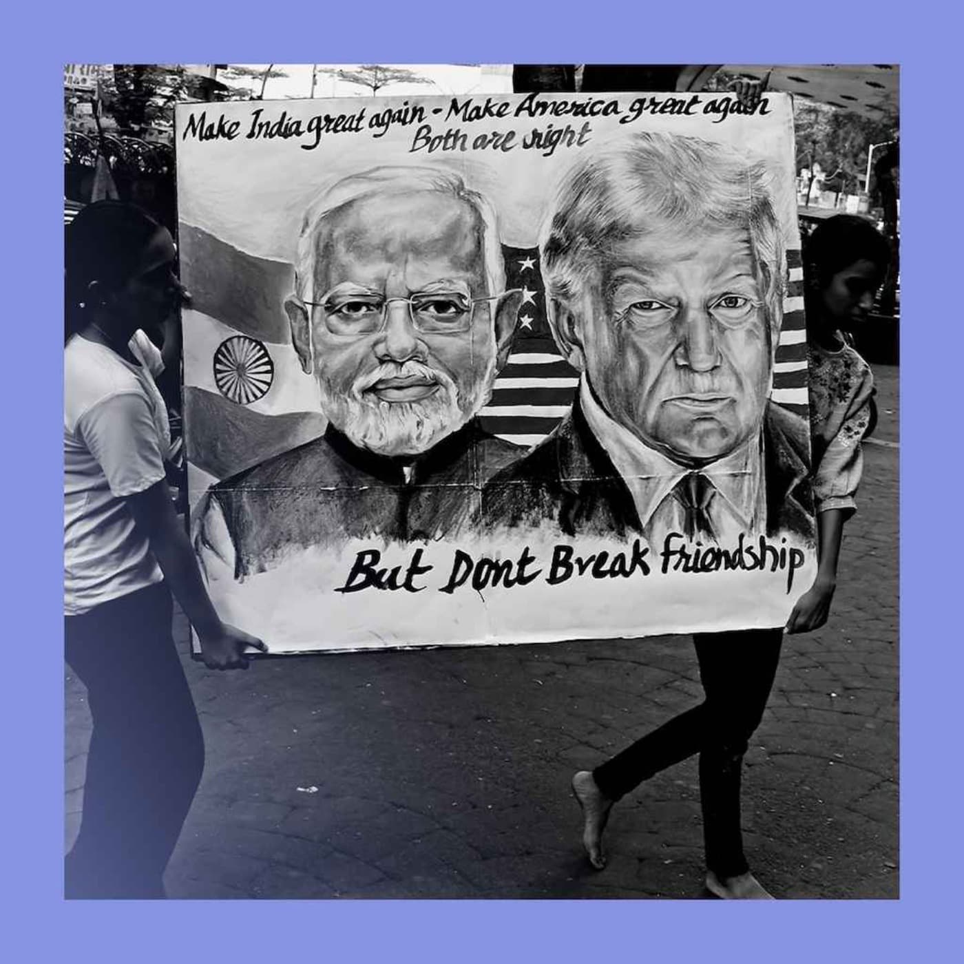Chill baby chill: Modi-Trump relations dip artwork