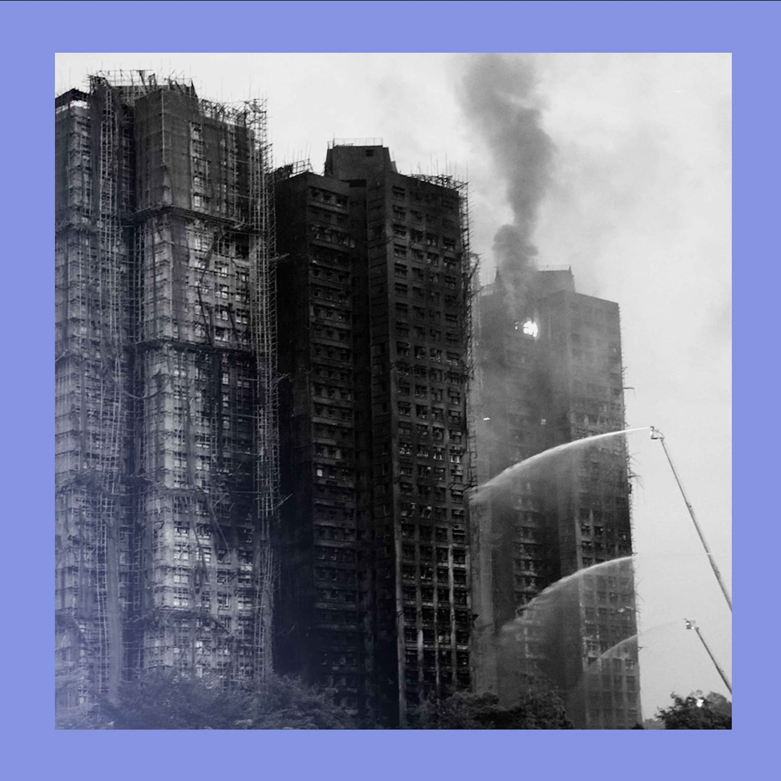Fire, then fury: Hong Kong’s deadly blaze artwork