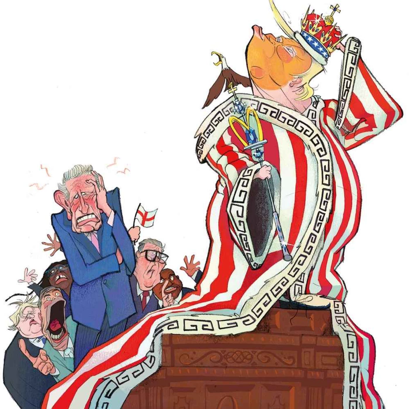 What does Trump want from his state visit? artwork