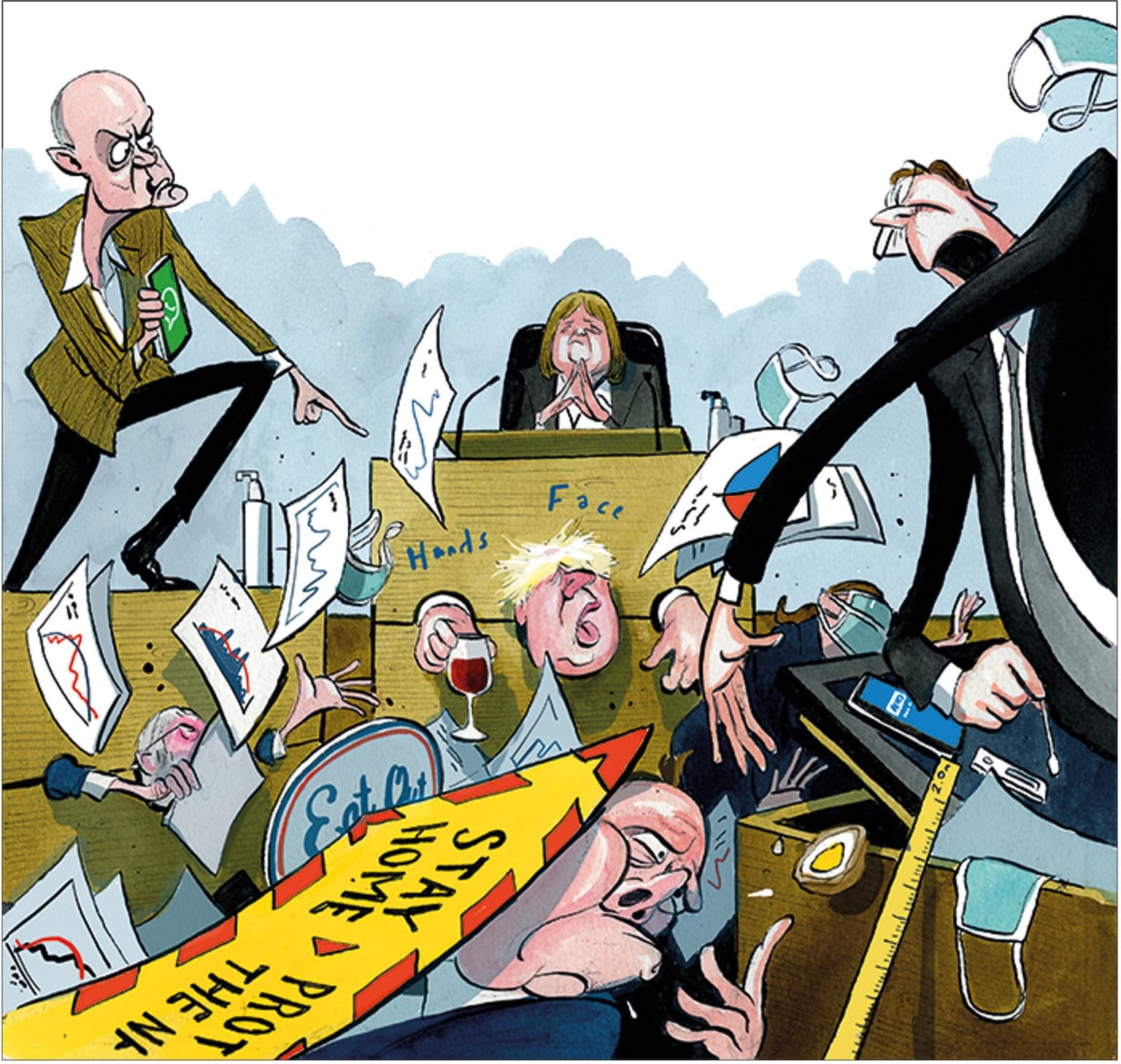 Were we right to lock down? Michael Gove vs Toby Young artwork