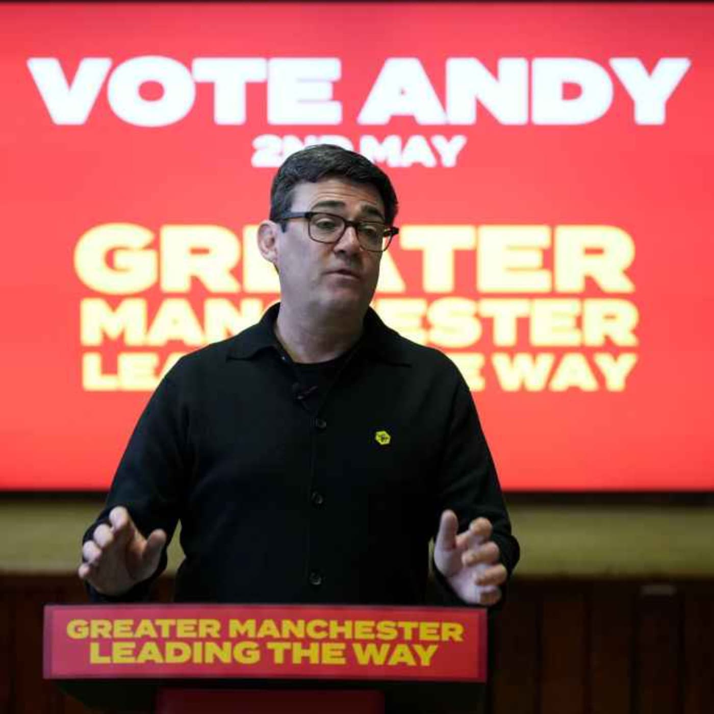 Andy Burnham’s ‘fantasy politics’ artwork