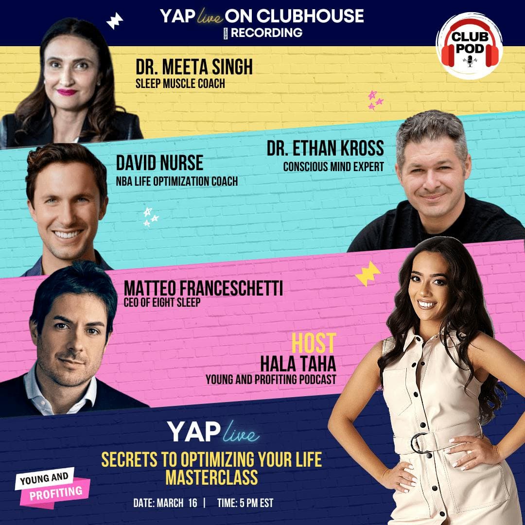 YAPLive: Secrets to Optimize Your Life with David Nurse, Dr. Ethan Kross, Mateo Franceschetti and Dr. Meeta Singh Mohindra | Uncut Version artwork