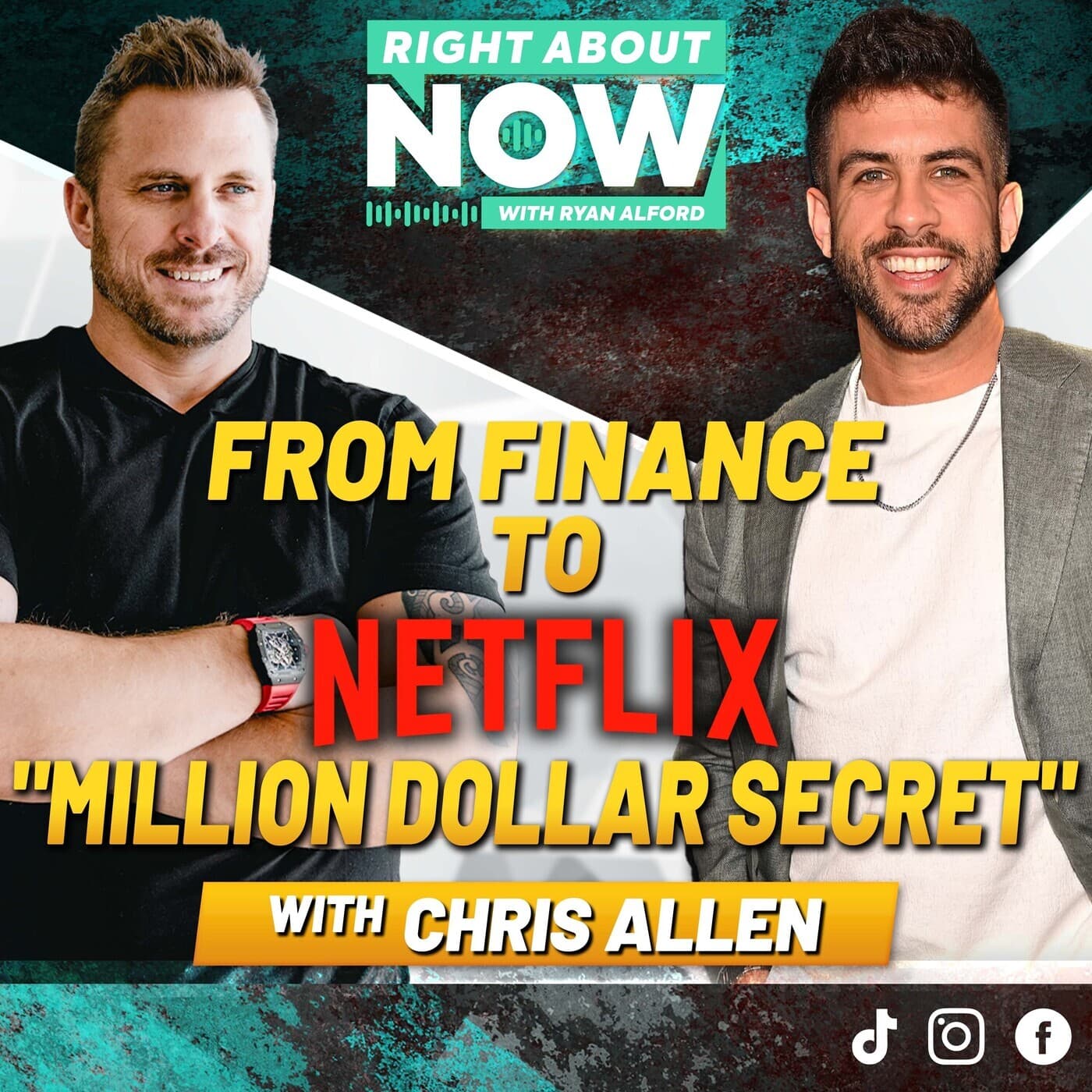 From Finance to Netflix "Million Dollar Secret" with Chris Allen artwork
