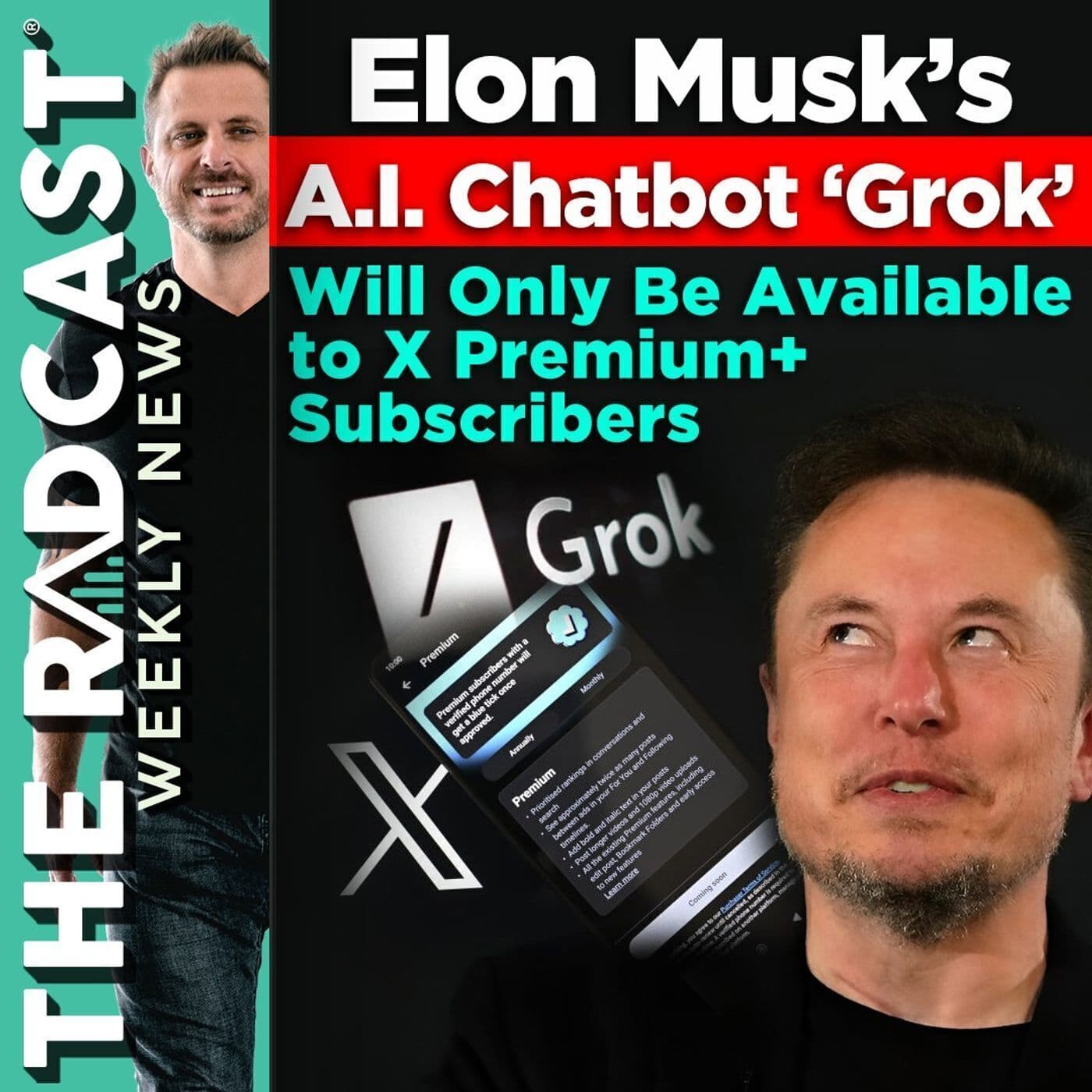 The Week of November 10, 2023 Marketing and Business News: Elon Musk’s AI Chatbot ‘Grok’ Will Only Be Available to X Premium+ Subscribers artwork