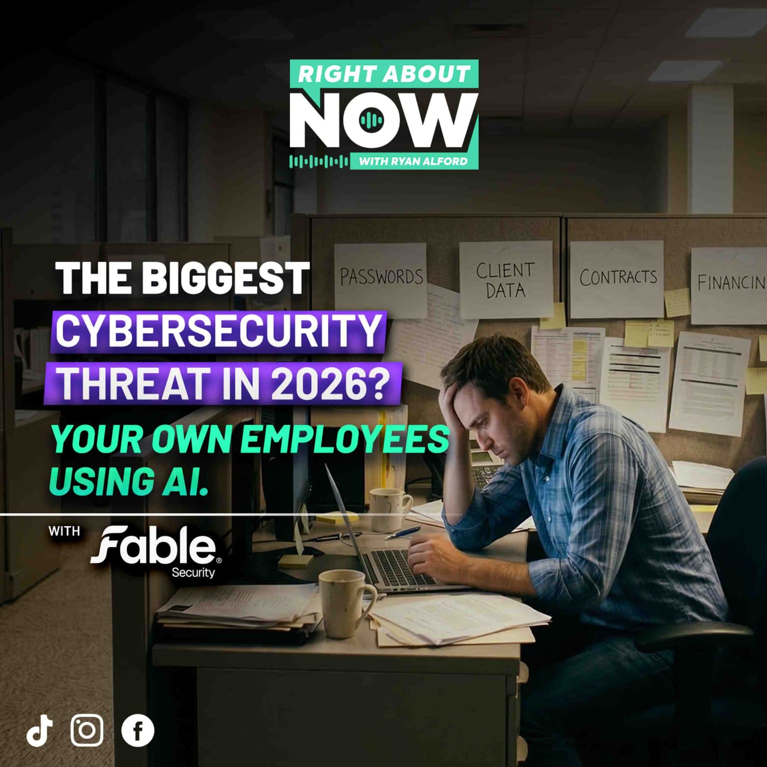 AI Productivity vs AI Security: The Human Risk Behind AI with Fable Security artwork