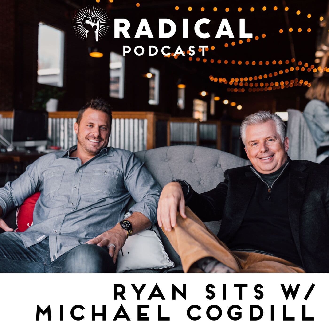 Ryan sits w/ 29-time Emmy winning news anchor and author Michael Cogdill artwork