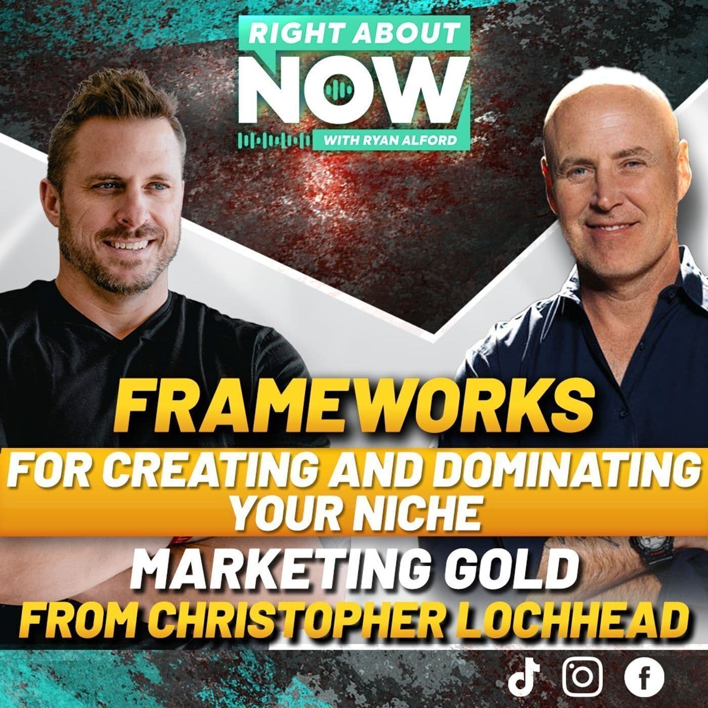 Frameworks for Creating and Dominating your Niche Marketing Gold from Christopher Lochhead artwork
