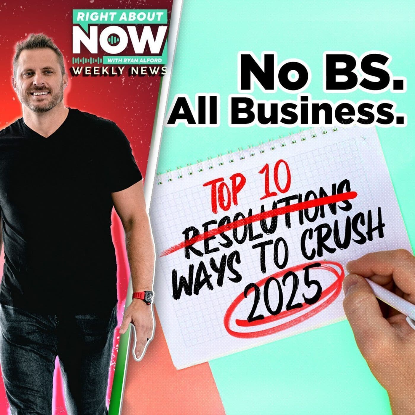 No BS. All Business. Top 10 Resolutions Ways to Crush 2025 artwork