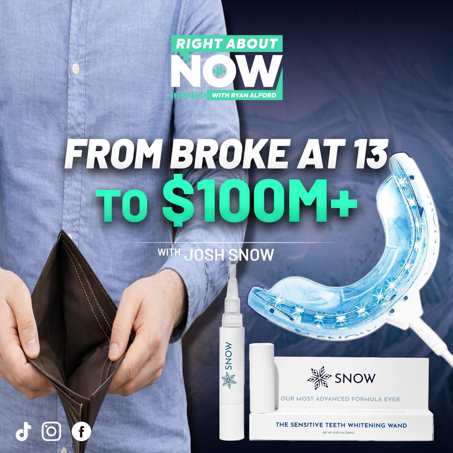 From Broke at 13 to $100M+: Josh Snow on Discipline, Luck, and Building a Legacy artwork